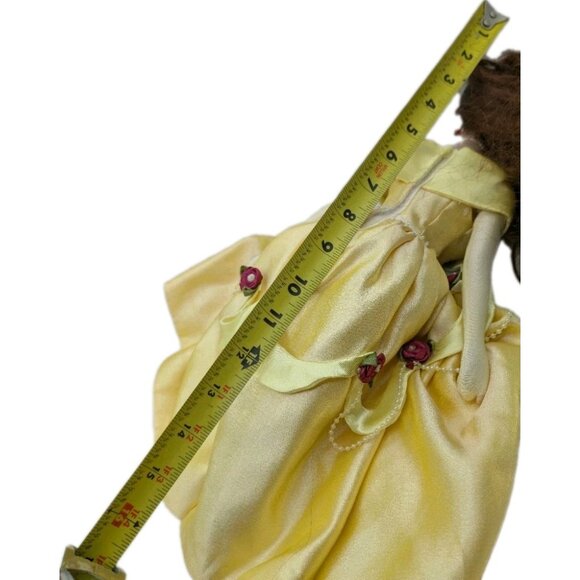 vtg. Disney Princess Belle Beauty and The Best Porcelain Doll 16” w/ stand - Picture 9 of 14
